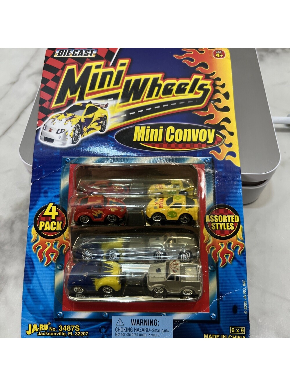 JA-RU DIE CAST Mini Wheels MINI CONVOY 4 PACK ASSORTED STYLES    NIP